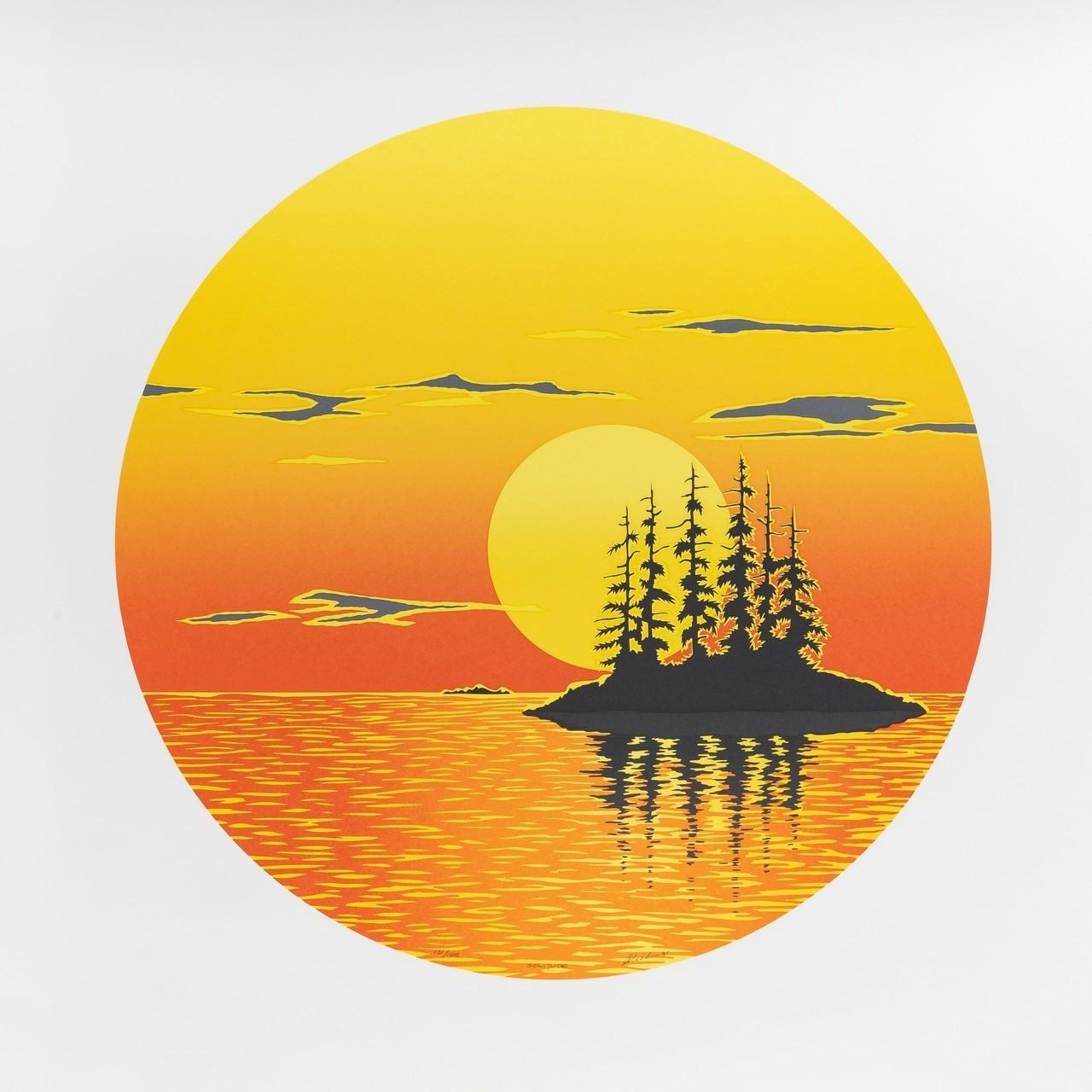 Artwork by Arthur Vickers, Solitude , silkscreen, #128/155, signed, Made of Silkscreen