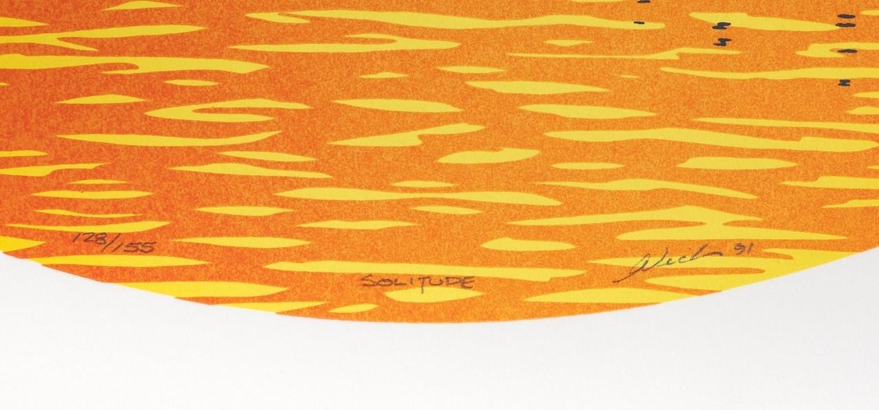 Artwork by Arthur Vickers, Solitude , silkscreen, #128/155, signed, Made of Silkscreen