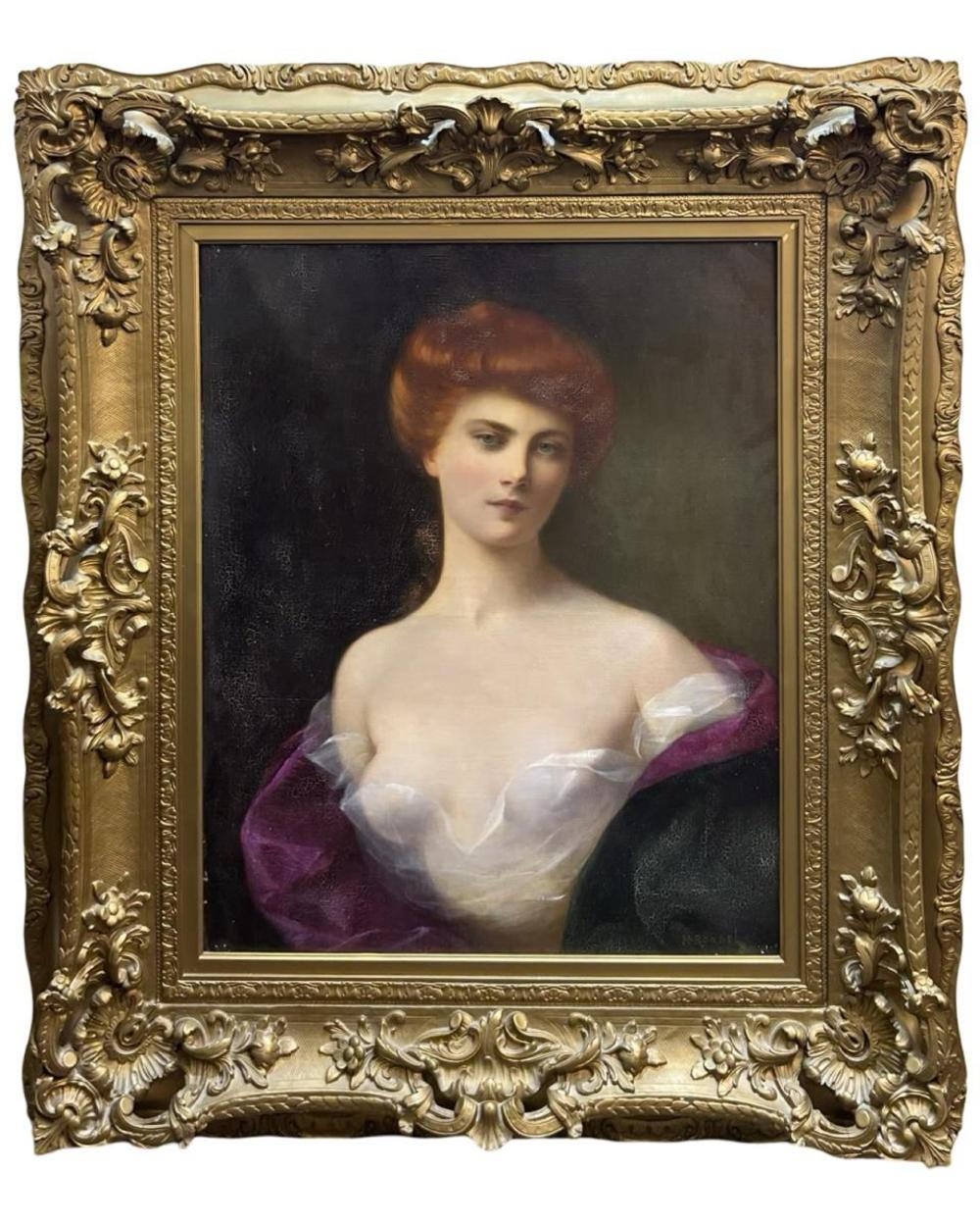 Henri Rondel | Antique Signed Henri Rondel Oil on Canvas | MutualArt