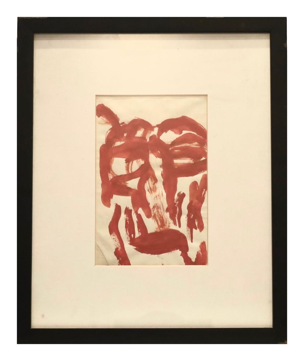 Artwork by Dan Asher, Dan Asher Skull Face series, Made of print on paper 1990s, print on paper