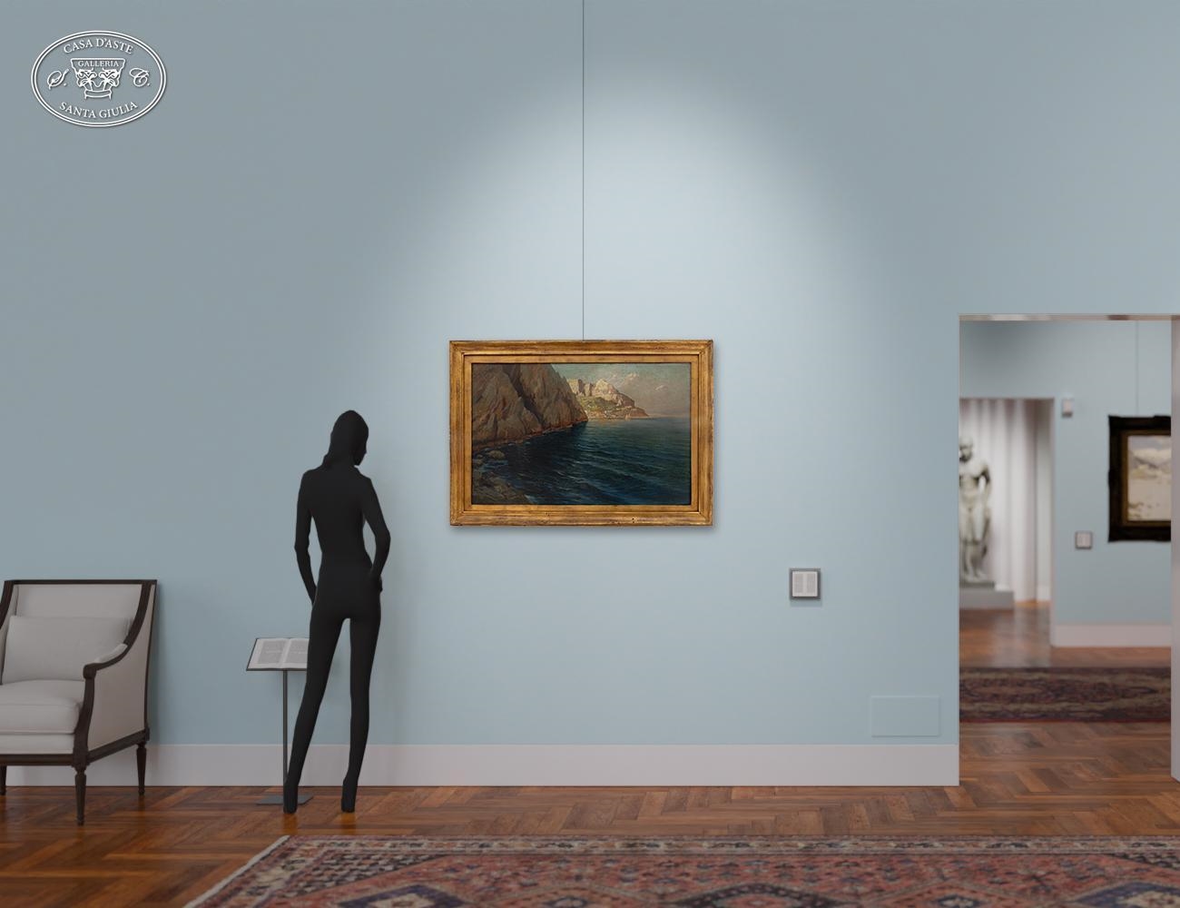 Artwork by Giordano, Capri, Made of olio su tela