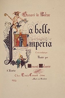Artwork by Edmond Malassis, La belle Imperia. Conte drolatique. Paris, Made of engraved on wood or in heliogravure