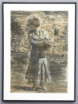 R. Weisberg Mixed Media Figural Drawing - Ruth Weisberg