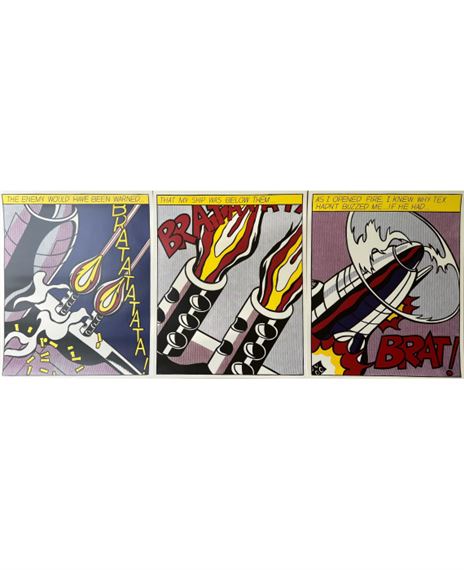Roy Lichtenstein - As I Opened Fire (Trittico by Roy Lichtenstein, 1983