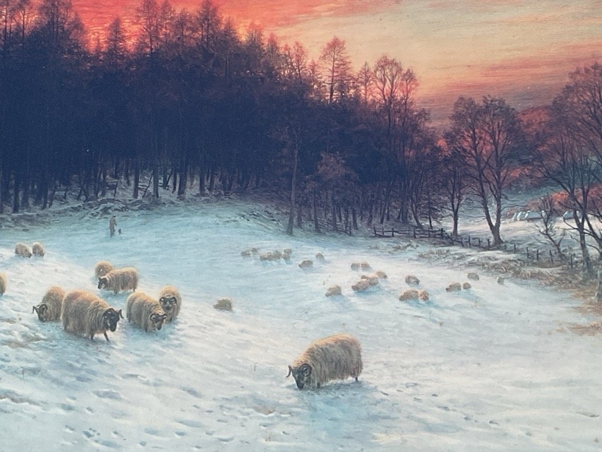 Artwork by Joseph Farquharson, a pair published by Frost & Reid in 1911, Made of coloured prints, a pair