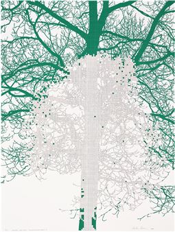 Numbers and Trees: Tiergarten Print Series, #1 - Charles Gaines