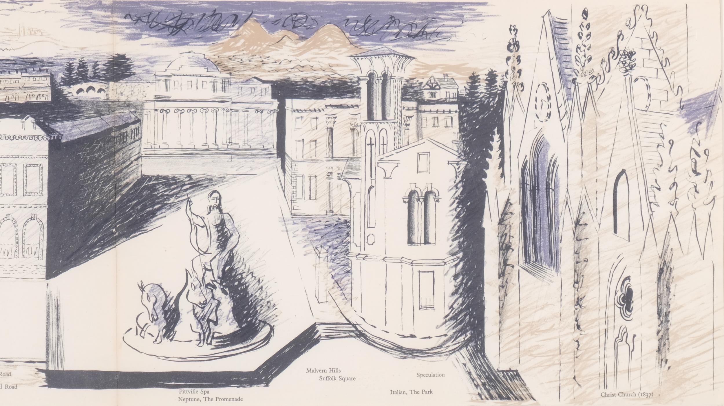 John Piper | lithograph in colours (1940) | MutualArt