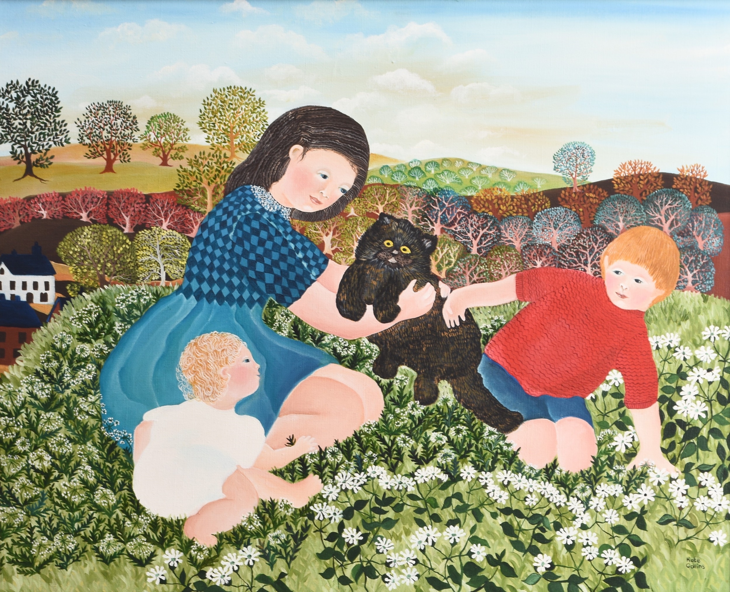Artwork by Kate Collins, Two Oils, Made of oil on canvas