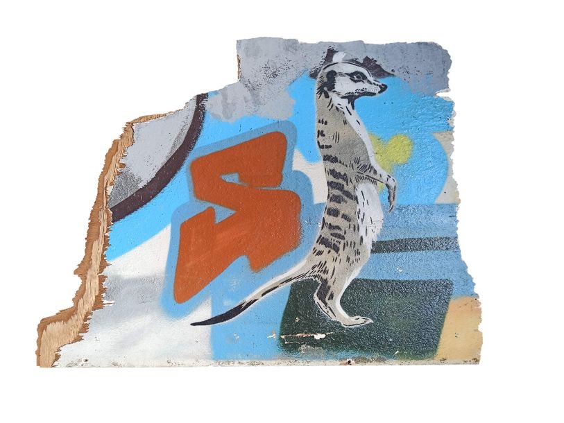 Artwork by Mosko, Sans titre, c.1990, Made of Stencil on panel