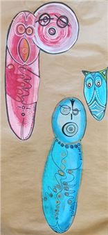 Petit bonhomme rouge de honte - Nice Art