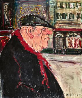 Parisien devant Boucherie - Leopold Häfliger