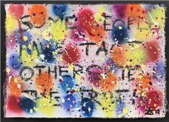 Debohra SPORTES (b. 1976) The truth Aerosol on canvas. Monog - Lot 82 - Déborah Sportes