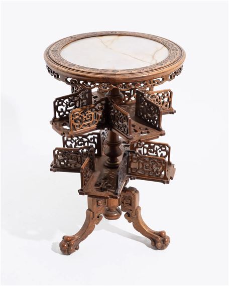 Revolving Book Case by Gabriel Viardot, Circa 1880