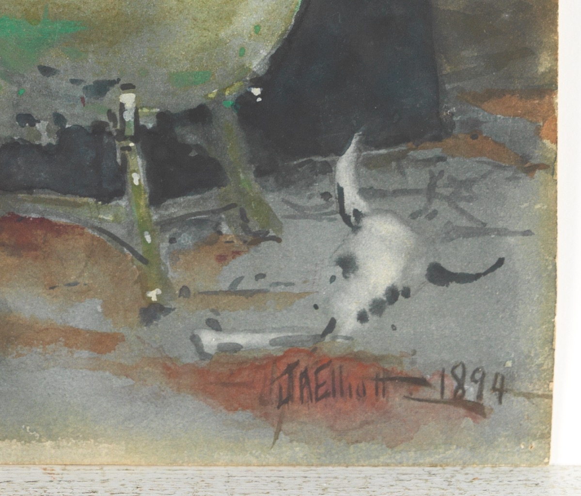 Artwork by J. Elliott, Sacrifice of Iphigenia, Made of Watercolor on paper