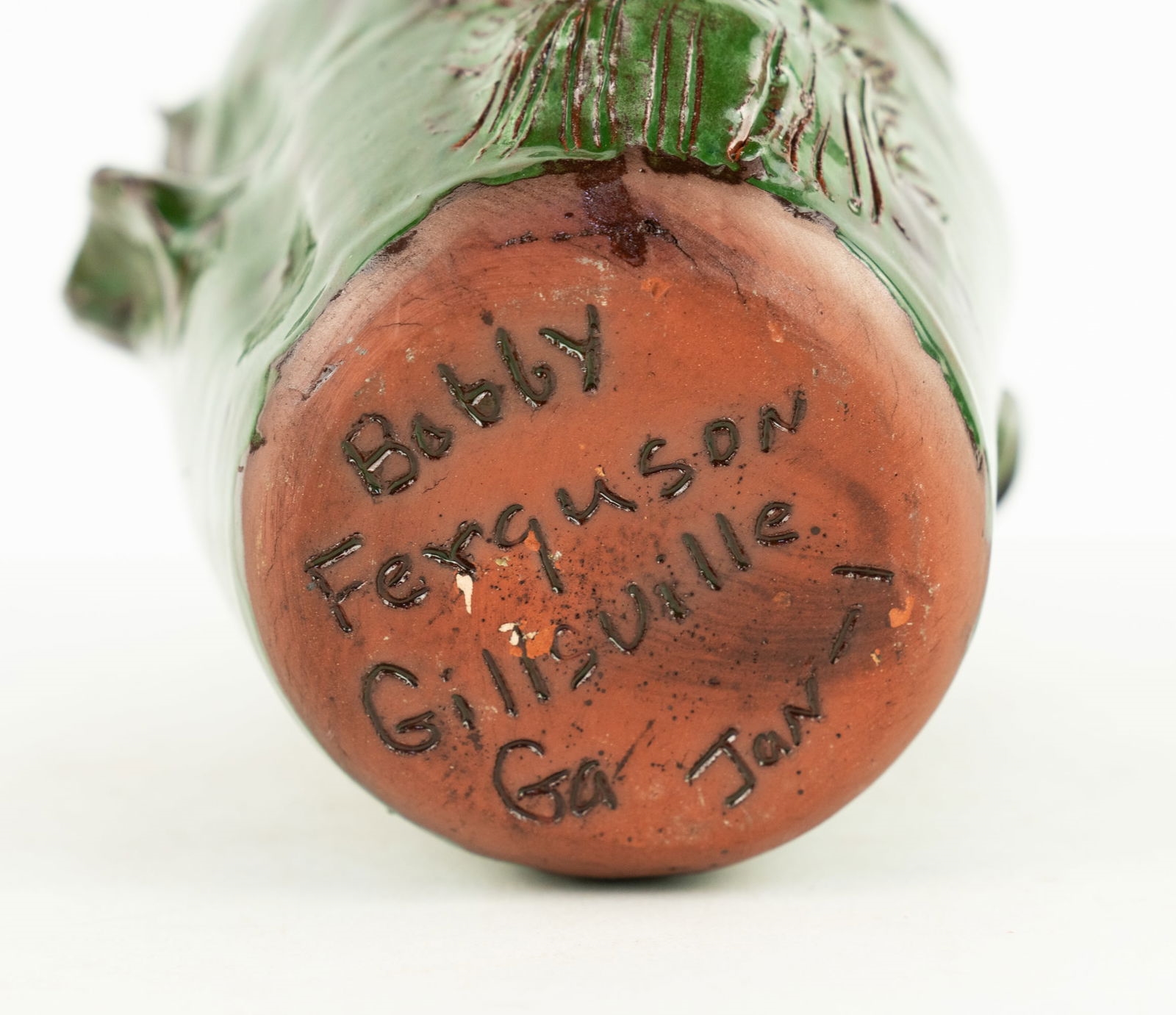 Artwork by Bobby Ferguson, Bobby Ferguson Face Jug Stoneware Pottery, Made of Stoneware Pottery