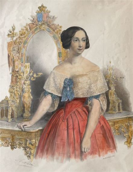 Marie-Alexandre Alophe | The Princess of Lucca Enhanced In a fine frame ...