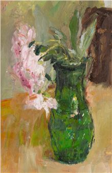 Peonies in a Green Vase - Stephen May
