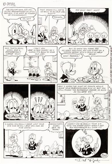 Paperino in occhio ai dettagli , 1997 by Don Rosa, 1997