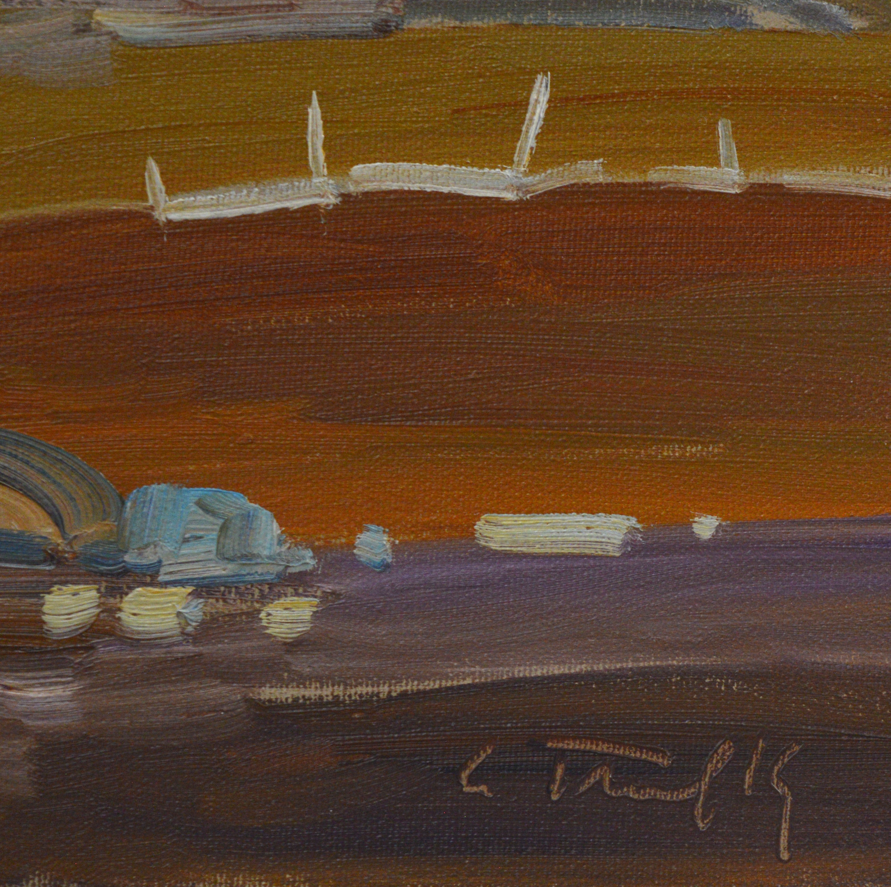 Artwork by Louis Tremblay, Terre d'Acadie, N.B., Made of oil on canvas