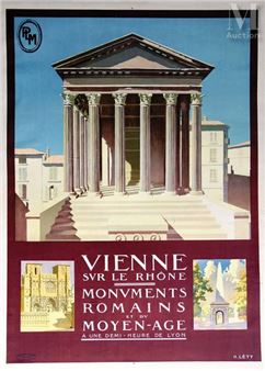 Vienne sur le Rhône Roman and medieval monuments half an hou - Lot 1112 - H. Lety