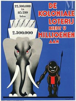 De Koloniale Loterij biedt u Millioenen aan Très Rare - Lot 912 - Nardo Lenaerts