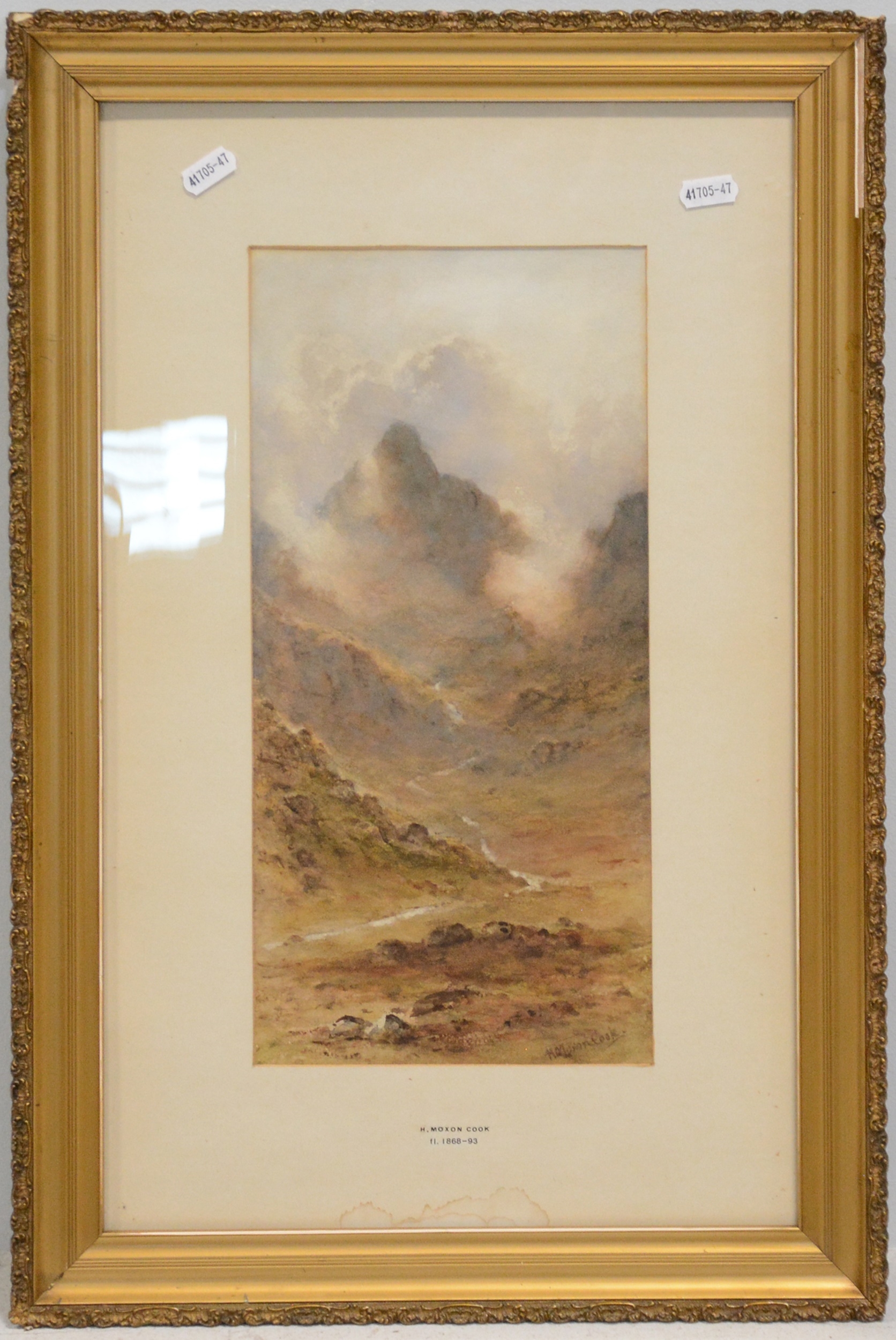 Herbert Moxon Cook | two landscape watercolours | MutualArt