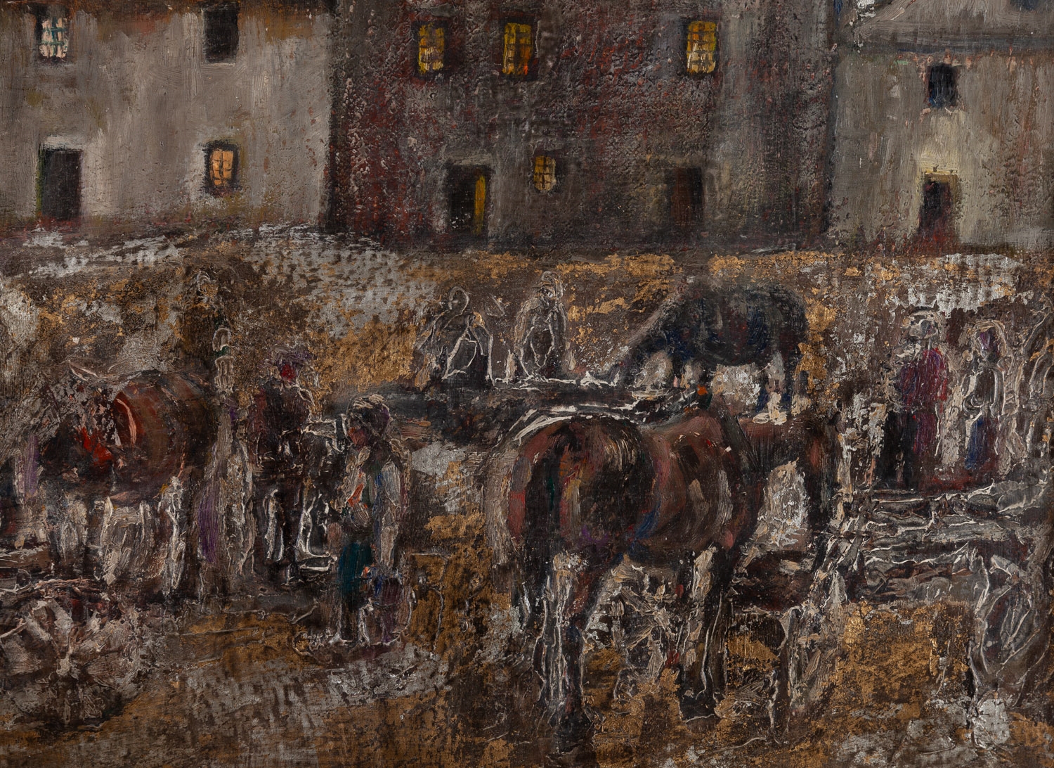 Artwork by Kazimierz Szemioth, Kazimierz Dolny, Made of oil/canvas