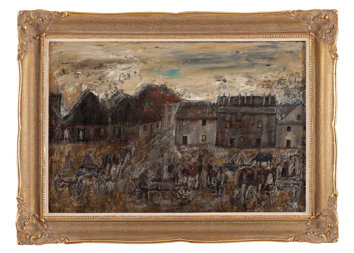 Artwork by Kazimierz Szemioth, Kazimierz Dolny, Made of oil/canvas