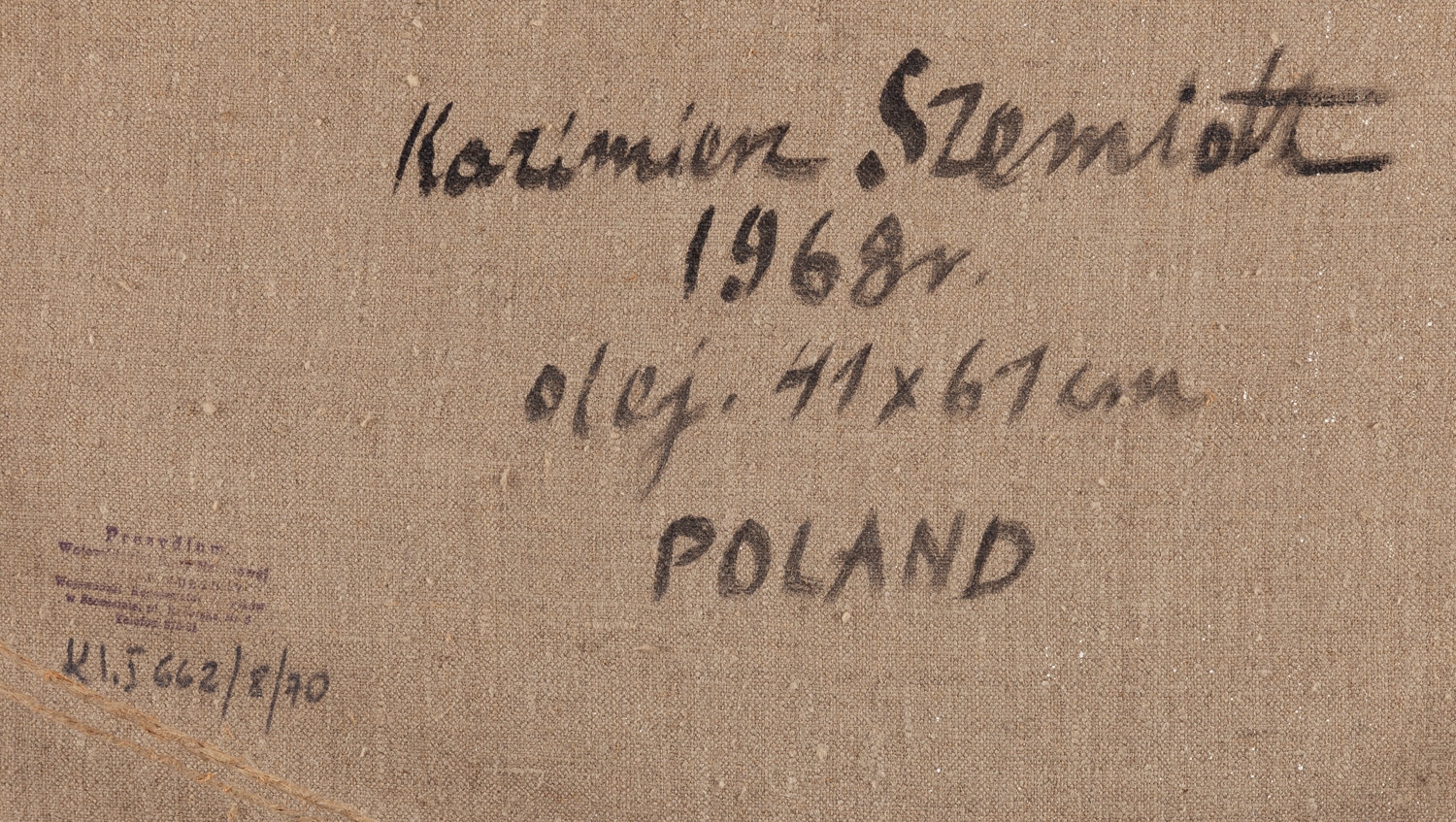 Artwork by Kazimierz Szemioth, Kazimierz Dolny, Made of oil/canvas