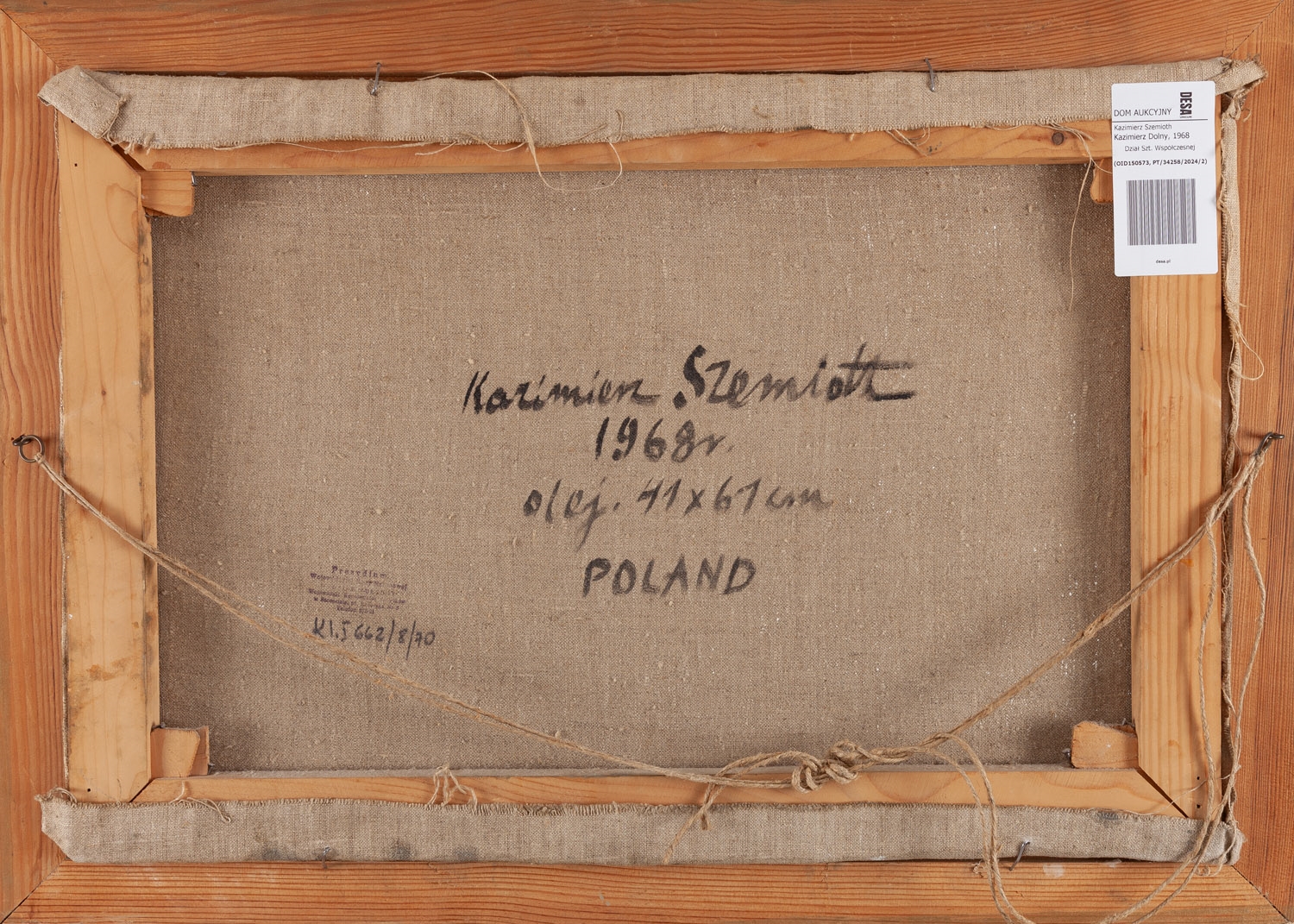 Artwork by Kazimierz Szemioth, Kazimierz Dolny, Made of oil/canvas