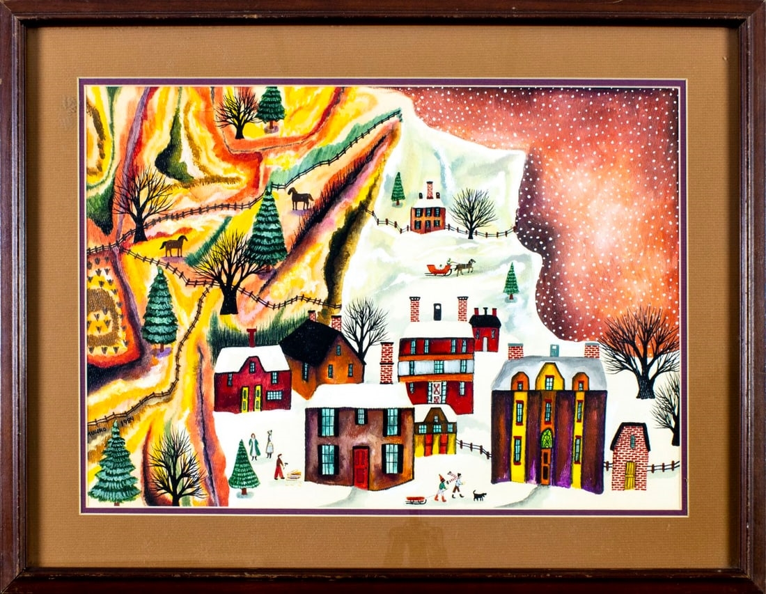 Artwork by Janet Munro, oil painting, Made of oil on paper