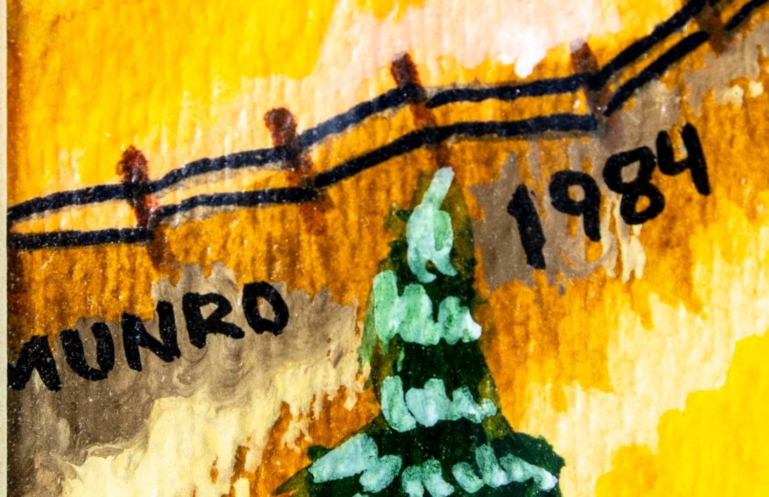 Artwork by Janet Munro, oil painting, Made of oil on paper