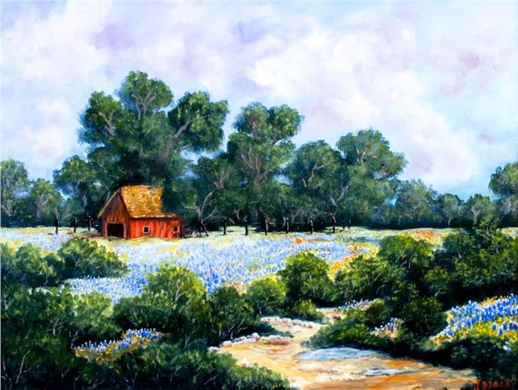 J Bogard (Texas,20C) oil painting by J. Bogard