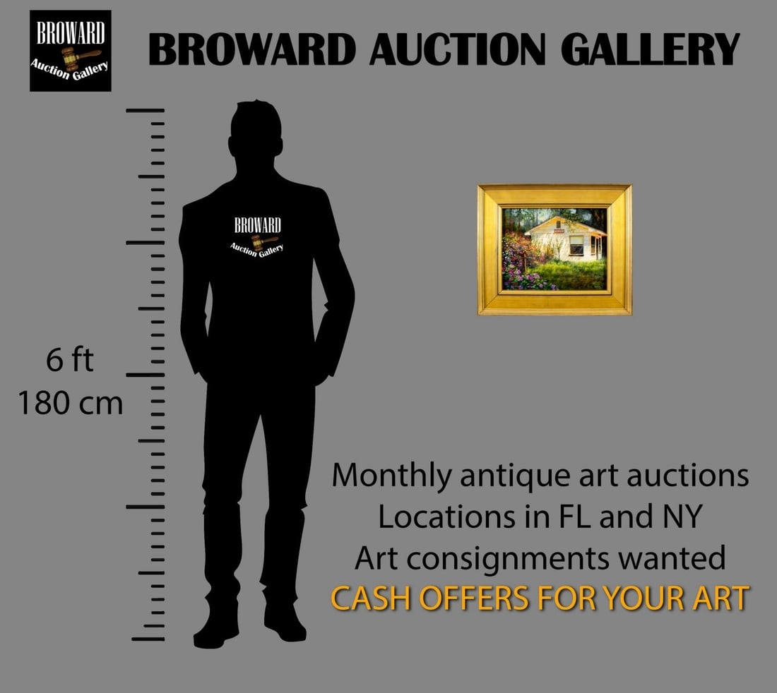 Artwork by Douglas Grier, Douglas Grier (SC,b 1947) oil painting, Made of oil on board