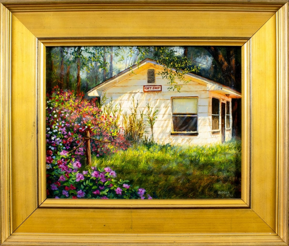 Artwork by Douglas Grier, Douglas Grier (SC,b 1947) oil painting, Made of oil on board