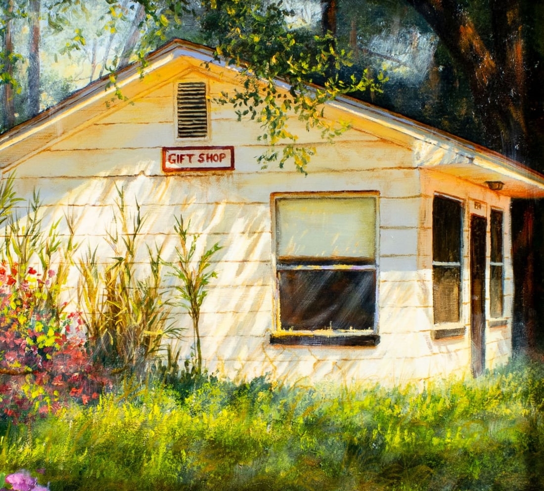 Artwork by Douglas Grier, Douglas Grier (SC,b 1947) oil painting, Made of oil on board