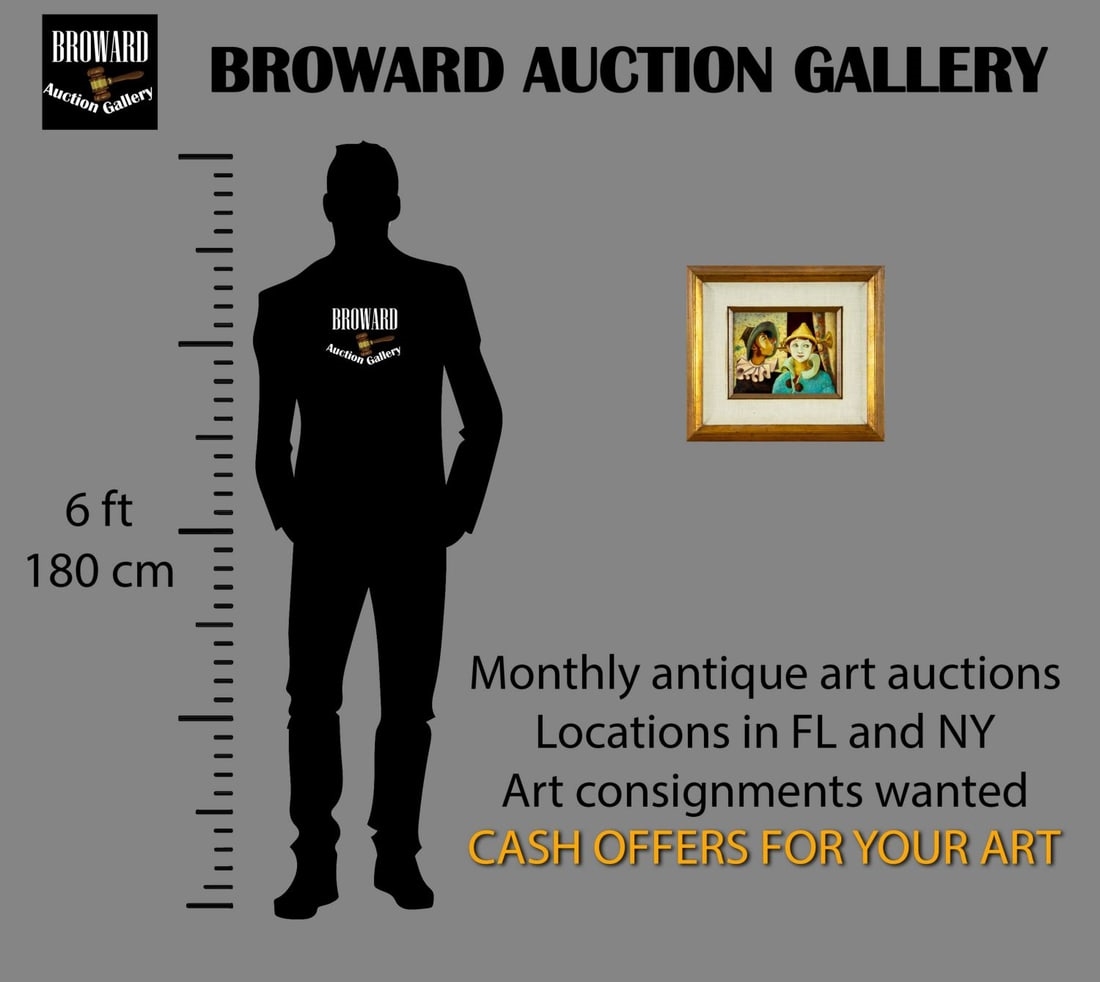 Artwork by Louis Duchamp, Louis Duchamp (US,20C) oil painting, Made of oil on board