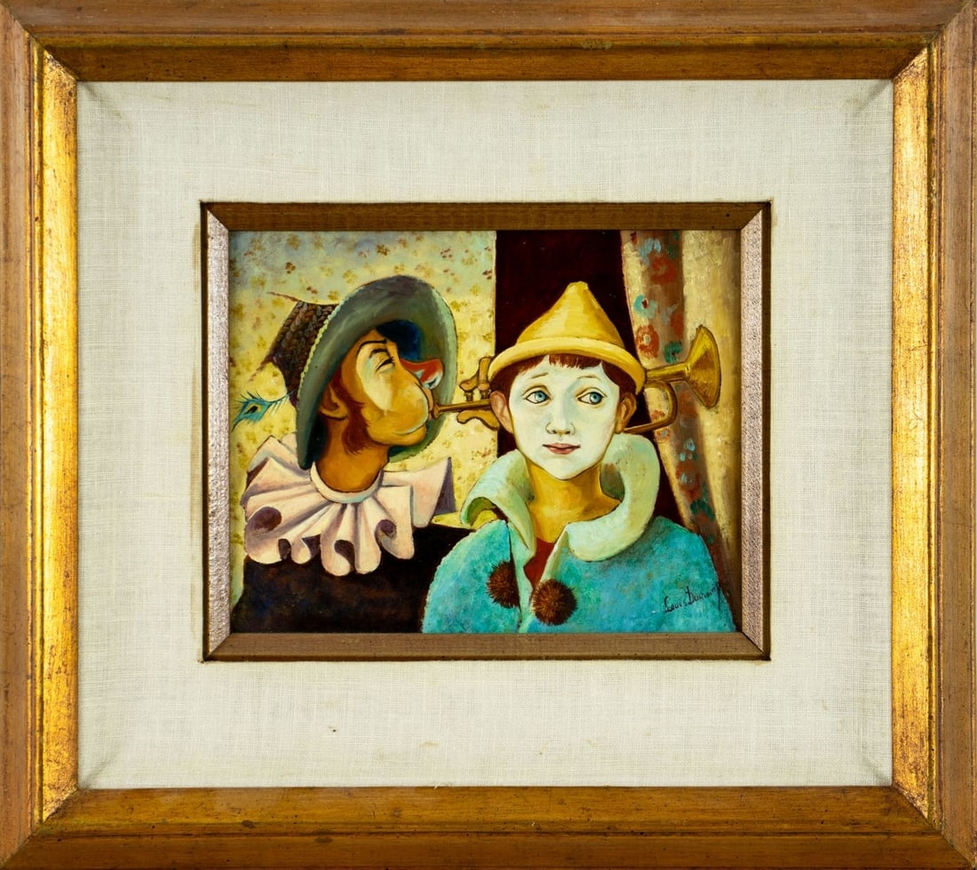 Artwork by Louis Duchamp, Louis Duchamp (US,20C) oil painting, Made of oil on board