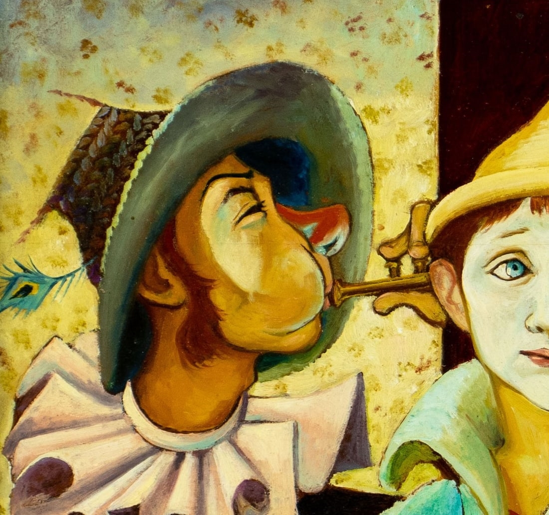 Artwork by Louis Duchamp, Louis Duchamp (US,20C) oil painting, Made of oil on board