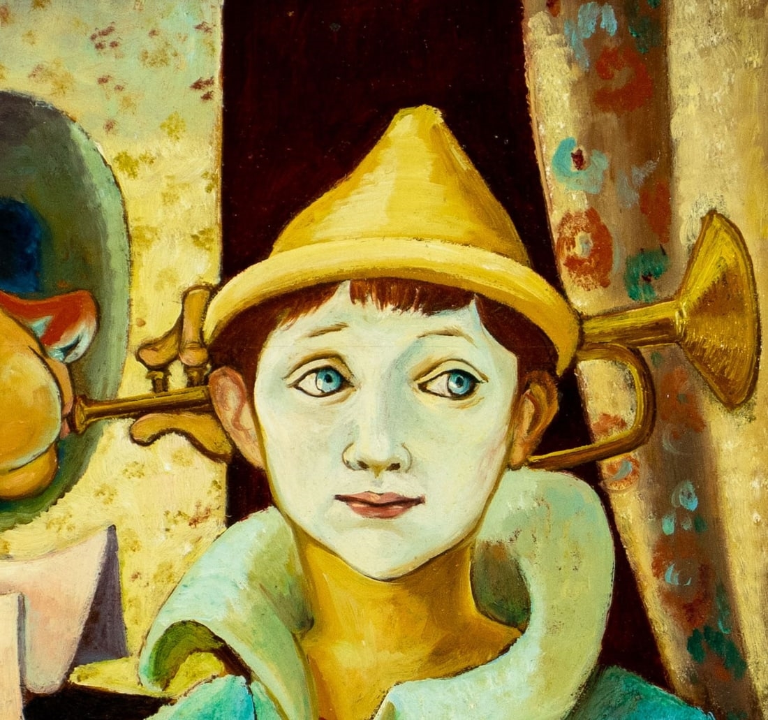 Artwork by Louis Duchamp, Louis Duchamp (US,20C) oil painting, Made of oil on board