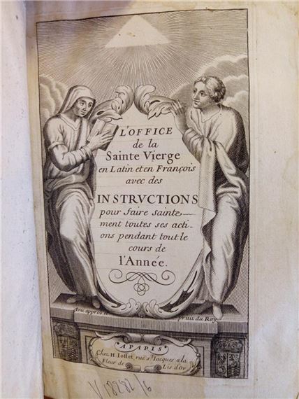 L'Office De La Sainte Vierge - Livre Ancien 1684 - Reliure Cuir - Illustré