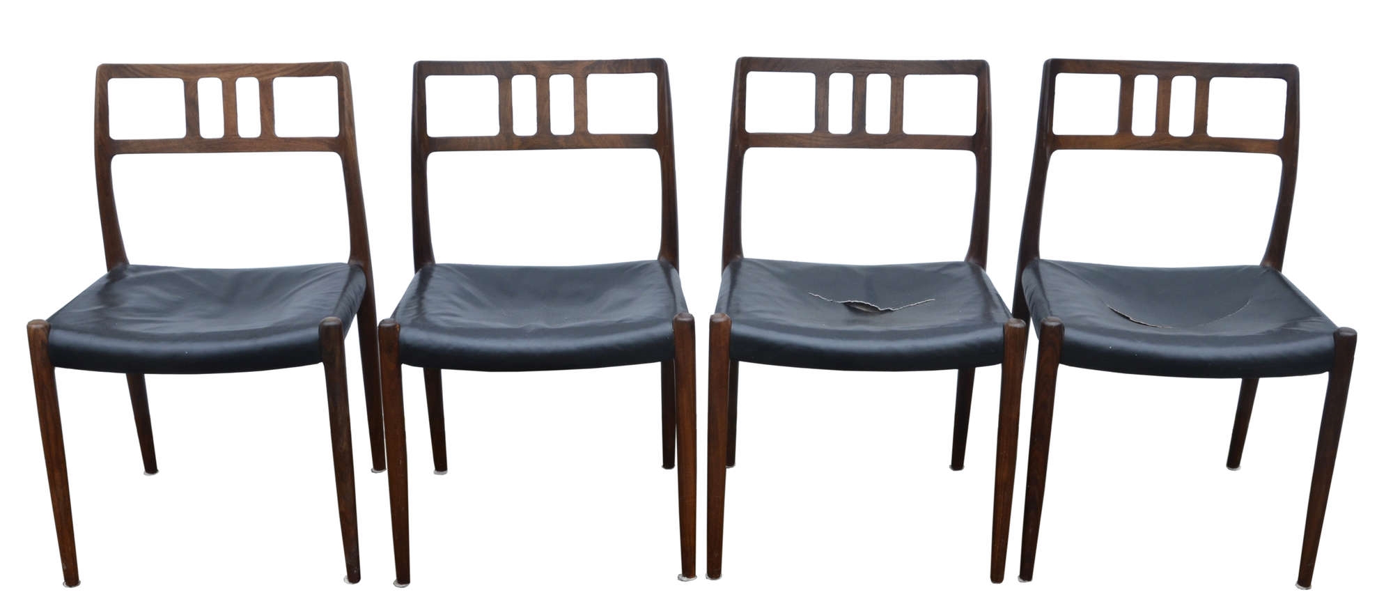 Nils Moller | a set of four rosewood Model 78 rosewood chairs | MutualArt