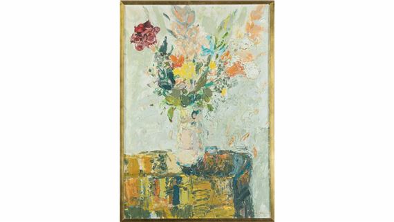 Marcel SAINT-JEAN (1914-1994). " Fleurs dans un vase by Marcel Saint-Jean, 1961