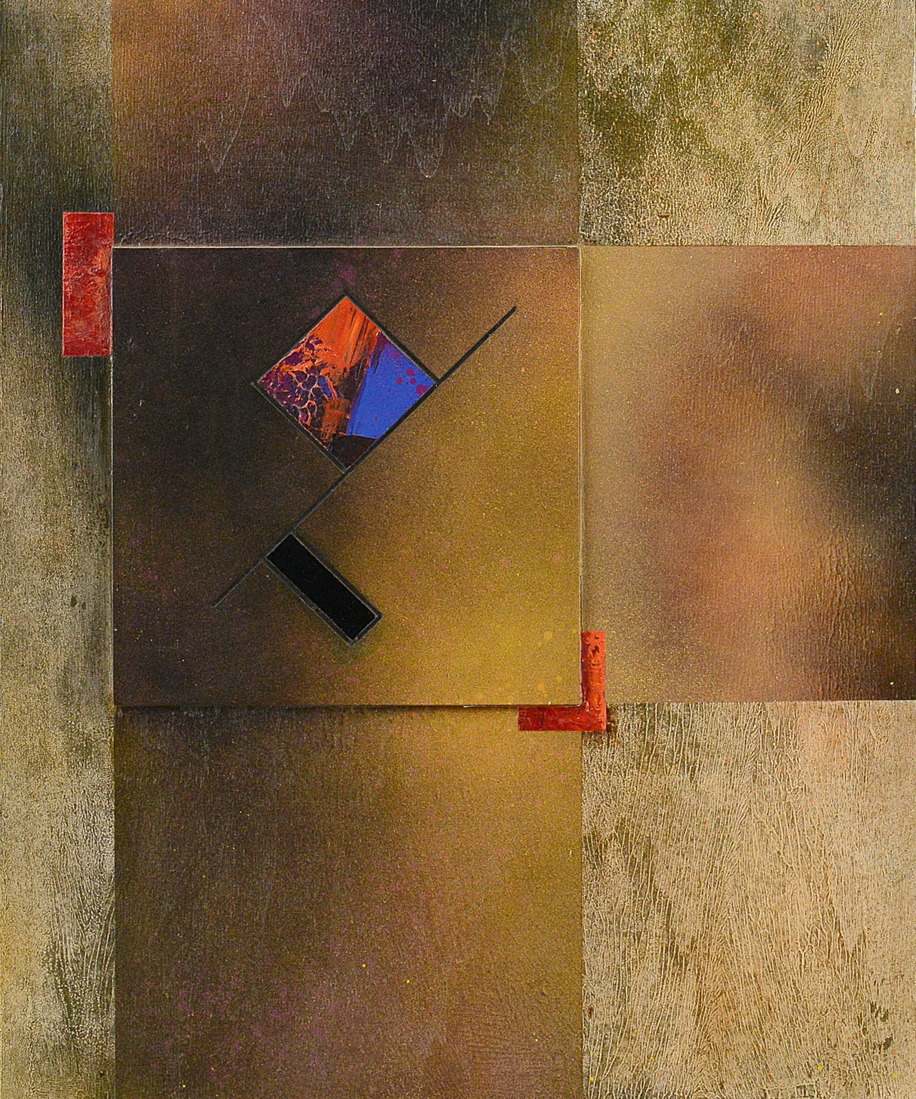 Artwork by Maurizio Roasio, Untitled, Made of mixed media on board and Plexiglas