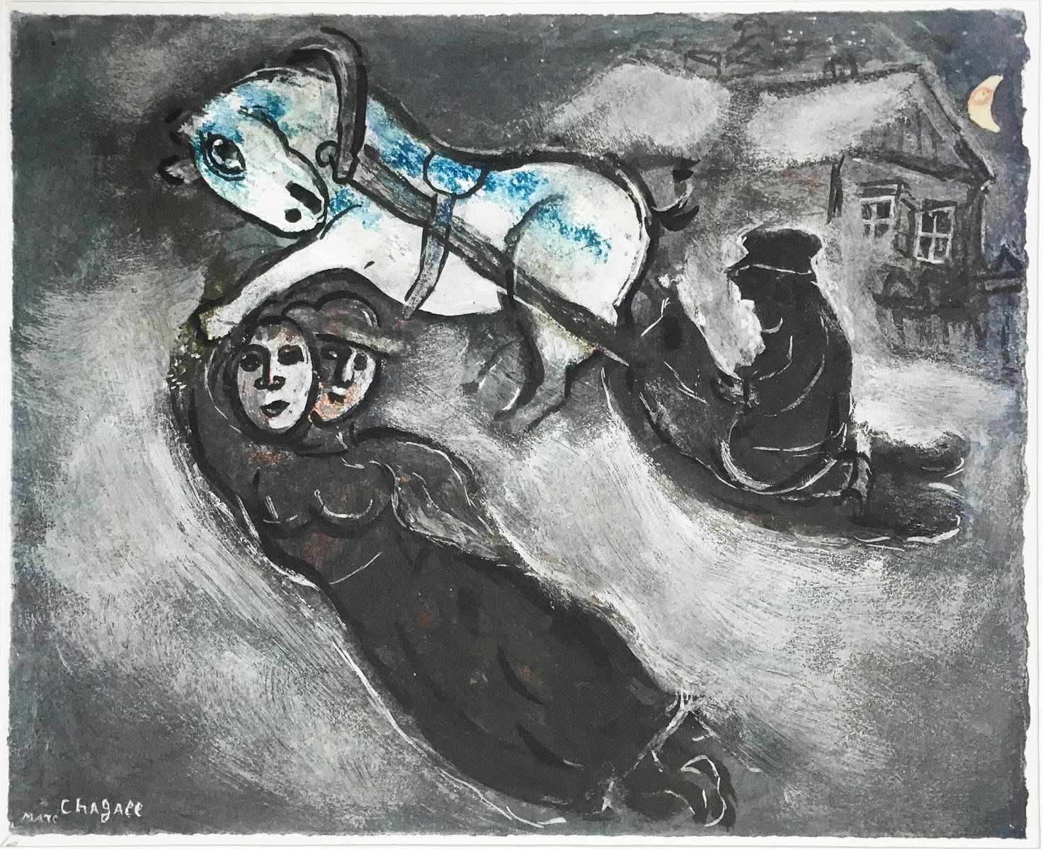 Marc Chagall | Marc Chagall - Im Schnee (In the Snow) (After (1958 ...