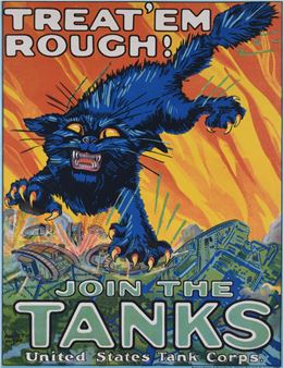 TREAT 'EM ROUGH! / JOIN THE TANKS, 1918 - August William Hutaf
