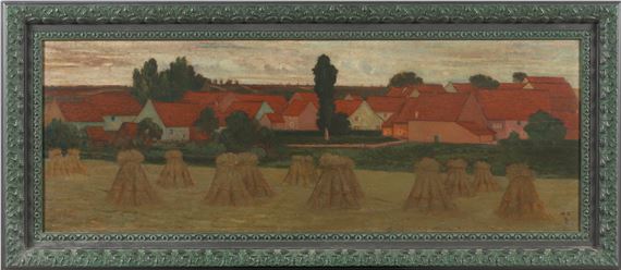 Village aux Dizeaux by William Degouve de Nuncques, 1907