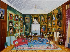 In ‘Seeking an Exit,’ Gretchen Scherer Escapes to Grand Homes and Galleries of the Past