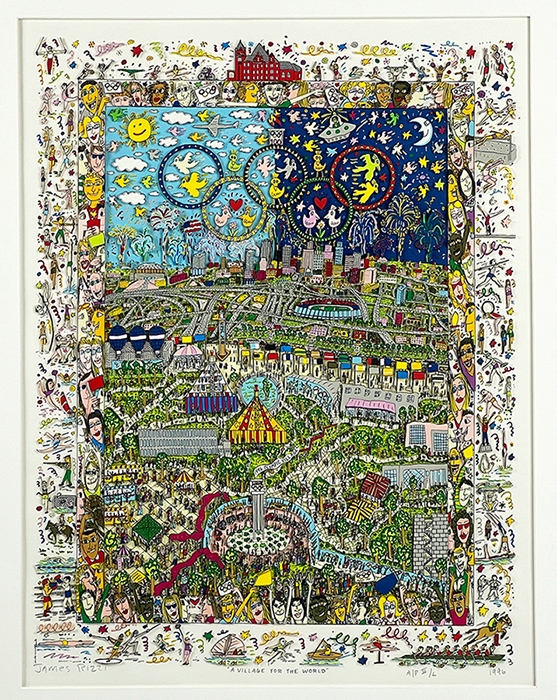 James Rizzi | A VILLAGE FOR THE WORLD (1996) | MutualArt