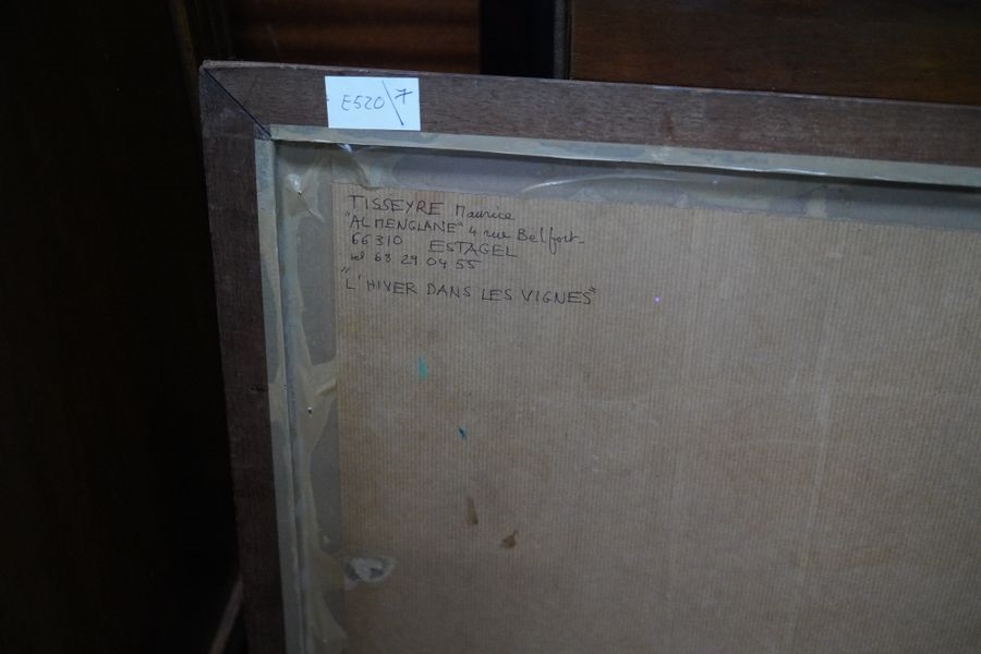 Artwork by Maurice Tisseyre, L'hiver dans les vignes, Made of watercolor